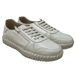 Tênis Bottero 374103 Twister III Couro Natural Burnish
