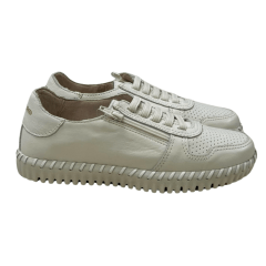 Tênis Bottero 374103 Twister III Couro Natural Burnish