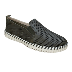 Tênis Bottero 374112 Twister Couro Natural Burnish Oliva