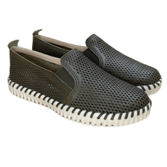 Tênis Bottero 374112 Twister Couro Natural Burnish Oliva