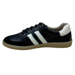 Tênis JGean GP0001 Couro Natural Preto