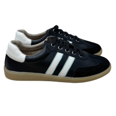 Tênis JGean GP0001 Couro Natural Preto