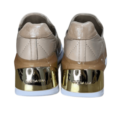 Tênis Luz da Lua 58120017 Couro Natural Saara Puntini Bege