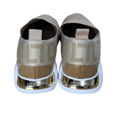Tênis Luz da Lua 58650400 Space Knit Gorgurão Bege Frappe