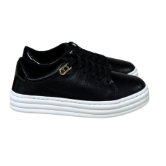Tênis Luz da Lua 60230011 Couro Natural New Ridge Preto