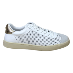 Tênis Luz da Lua 60710005 Couro Natural Saara Branco