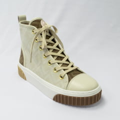 Tênis Luz da Lua 80140001 Jacquard Saara Bianco Off White