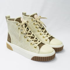 Tênis Luz da Lua 80140001 Jacquard Saara Bianco Off White