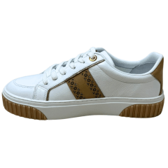 Tênis Luz da Lua 80140030 Couro Natural Saara Bianco