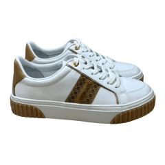 Tênis Luz da Lua 80140030 Couro Natural Saara Bianco