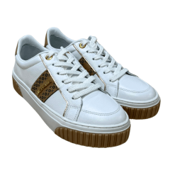 Tênis Luz da Lua 80140030 Couro Natural Saara Bianco