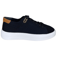 Tênis Luz da Lua 80620006 tecido Knit Vitelo Preto