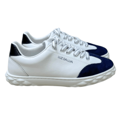 Tênis Luz da Lua 80900002 Couro Natural Bianco Netuno