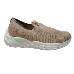 Tênis Pegada 218833-02 Tecido Knit Bege