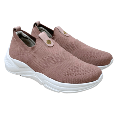 Tênis Pegada 218851-01 Cabedal Crochet Rose