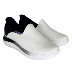 Tênis Piccadilly 925001 Slip On Nice com Slip Fit Off White