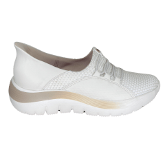 Tênis Piccadilly 925002 Slip On Nice com Slip Fit Off White