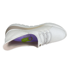 Tênis Piccadilly 925002 Slip On Nice com Slip Fit Off White