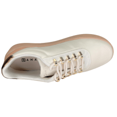 Tênis Ramarim 2483204 Napa Velvet Coconut Off White