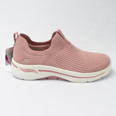 Tênis Skechers 124409 Go Walk Arch Fit Iconic Rosa