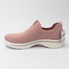 Tênis Skechers 124409 Go Walk Arch Fit Iconic Rosa