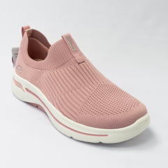 Tênis Skechers 124409 Go Walk Arch Fit Iconic Rosa