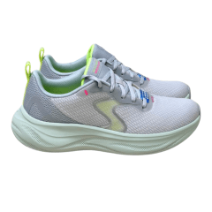 Tênis Skechers 150562 Skech Cloud Smooth Wave Cinza Claro