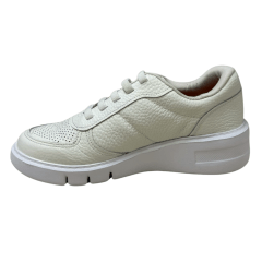 Tênis Usaflex AM0100 Couro Natural Branco