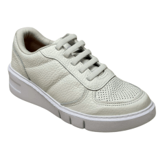 Tênis Usaflex AM0100 Couro Natural Branco