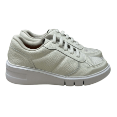 Tênis Usaflex AM0100 Couro Natural Branco