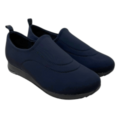 Tênis Usaflex UD2100 Slip com tecido Hidrorepelente Preto