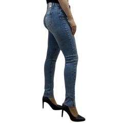 Calça Visual Jeans 102905 Midi Feminina Jeans 