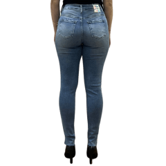 Calça Visual Jeans 102905 Midi Feminina Jeans 