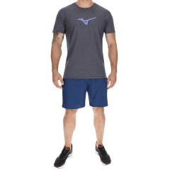 Bermuda Mizuno MIMST3362 Tennis com Bolso Faca Azul Opala