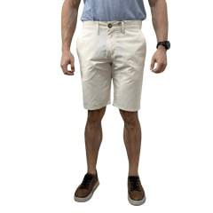 Bermuda Ogochi 3534009 Algodão e Linho com Bolso Faca