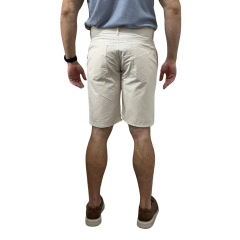 Bermuda Ogochi 3534009 Algodão e Linho com Bolso Faca