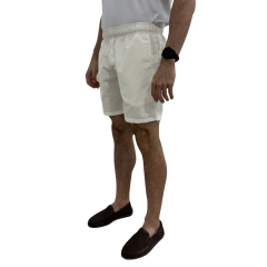 Bermuda Ogochi 4524102 Resort Casual Bolso Faca Off White