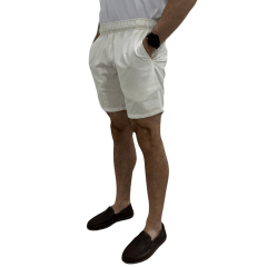 Bermuda Ogochi 4524102 Resort Casual Bolso Faca Off White