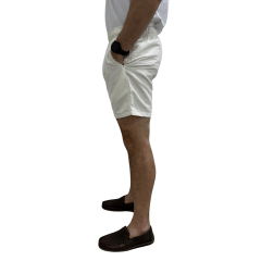 Bermuda Ogochi 4524102 Resort Casual Bolso Faca Off White