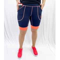 Bermuda Praxis V23193 Tecido Digitale Têxtil Fresh Fit Marinho