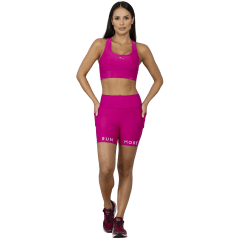 Bermuda Run More 11288 Blocking Baixa Pace com Bolsos