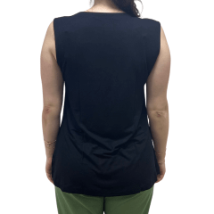 Blusa Praxis V25163 Manga Cavada Tecido Visco Lycra