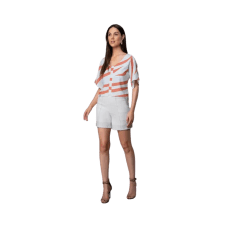 Blusa Rosa Tatuada 10544 Supremo Flow Sublimada Off White