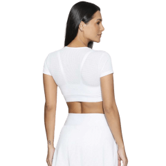 Blusa Run More 01613 Cropped Max Fresh Branco