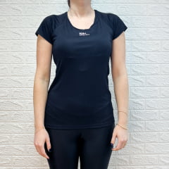 Blusa Rosa Tatuada 8857 15877 T-Shirt Fitness Square Preto