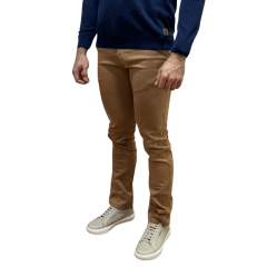 Calça Anselmi 32480 Sarja Masculina bolso Faca Caqui