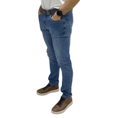 Calça Oyhan 46C4032 Skinny Nanjing Azul Marinho