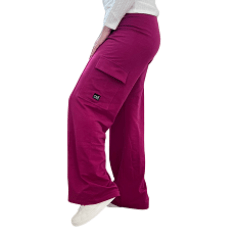 Calça Praxis I24149 Pantalona tecido Sport Fleece Rosa