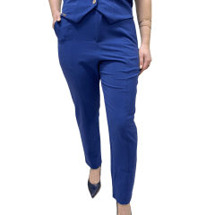 Calça Rosa Tatuada 10529 Armani Azul Marinho