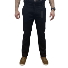 Calça Visual 251742 Slim Masculina com bolso Faca Preto